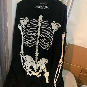 Dolls Kill Skeleton Sweater